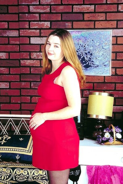  in Preggo Lingerie Tease from 