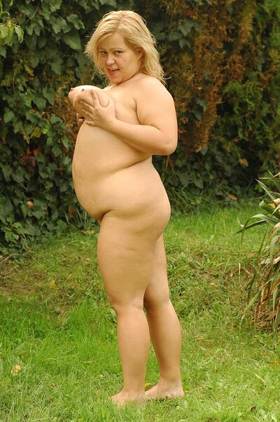  in Blonde BBW Helga Fucked Outdoor from 