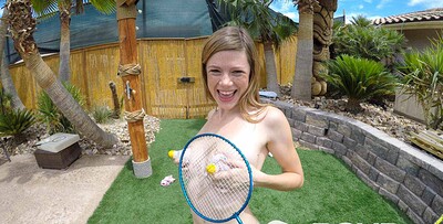Mia Collins in Badminton Tease from 