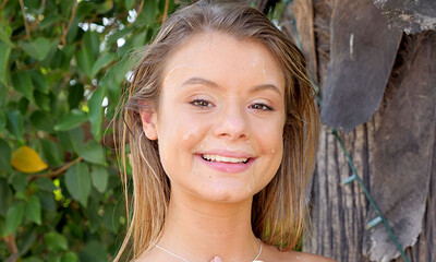 Asuna Fox in Petite Blonde Facial from 