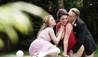 Emma Leigh and Misha Cross in MILF teaches how to suck & fuck from 