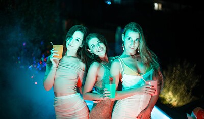 Sybil and Alexis Crystal in Girls hot summer night from 