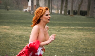 Tarra White in Tarra White, getting fucked by 3 men in the rain from 