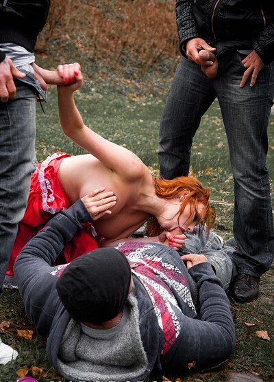 Tarra White in Tarra White, getting fucked by 3 men in the rain from 