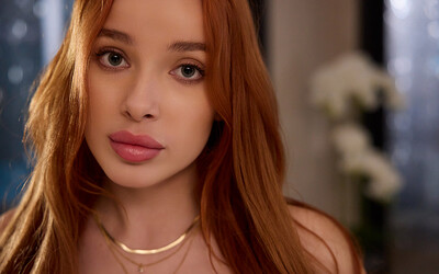 Megan Murkovski in Beautiful Redhead Rides His Thick Cock from 