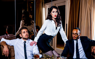 Evelyn Claire and Dante Colle in Checkmate from