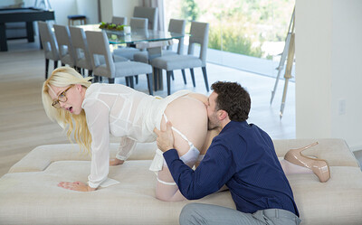 Samantha Rone and James Deen in Blonde Babe Gets Hot Anal Sex from 