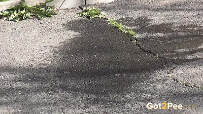 Lucie in Public Puddle from 
