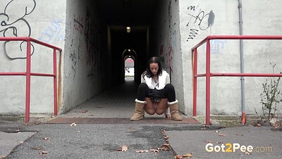 Eveline Neill in Public Pissing for Eveline from 