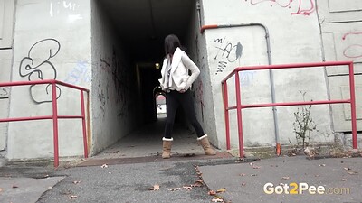 Eveline Neill in Public Pissing for Eveline from 