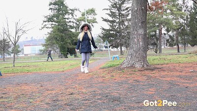 Victoria Pure in Pissy Relief in the Park from 
