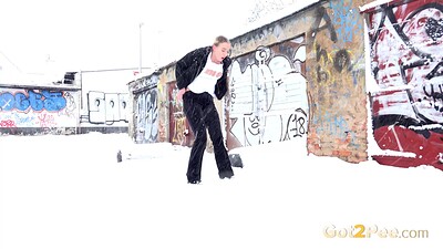 Gianna Ray in Blizzard Conditions from 