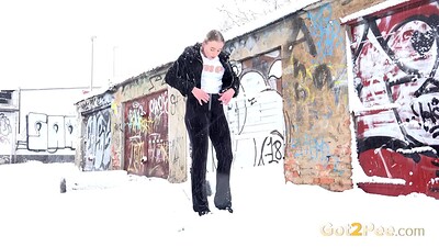 Gianna Ray in Blizzard Conditions from 