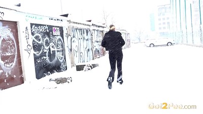 Gianna Ray in Blizzard Conditions from 