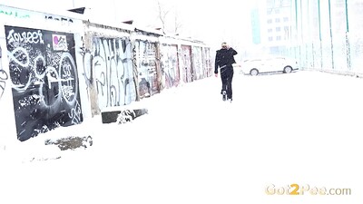 Gianna Ray in Blizzard Conditions from 