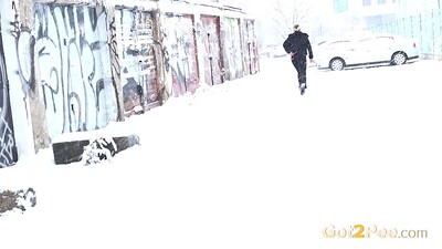 Gianna Ray in Blizzard Conditions from 