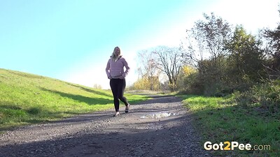 Licky Lex in Puddle Pissing from 