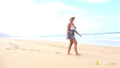 Chloe in Big Tits On The Beach from 