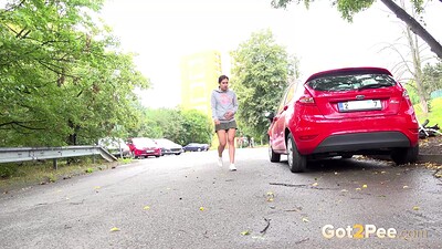 Lara Fox in Road Puddle from 