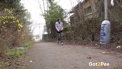 Lara Fox in Lamp Post Leaning from 