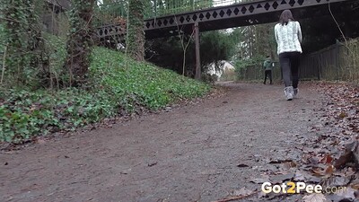 Victoria Daniels in Caught Pissing Outside from 