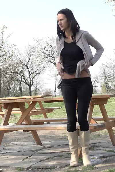 Eveline Neill in On The Edge Of Her Seat from Babehub
