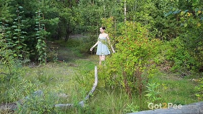 Vika in Straddling A Tree from