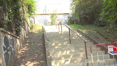 Bianca in Piss Soaked Steps from
