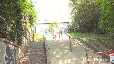 Bianca in Piss Soaked Steps from