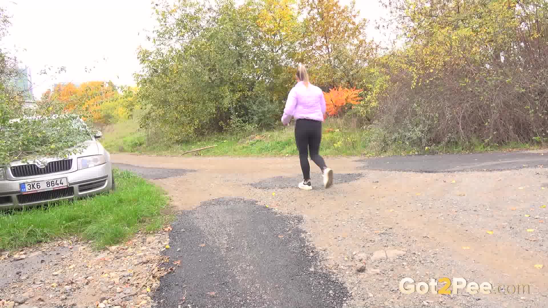 Naomi Benet in set In The Car Park