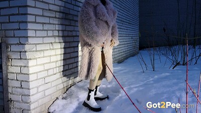 Vasya in Snowy Squatting from 