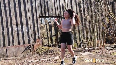 Violet Rilz in Stretching To Pee from 