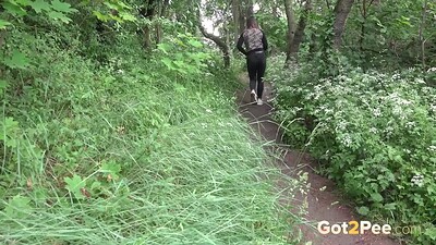 Naomi Benet in Weeing In The Woods from 