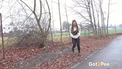 Lara Fox in Pausing To Pee from