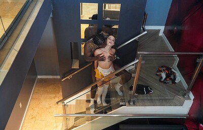 Kylie Quinn in Kylie Quinn gets fucked in stairwell by Louie Smalls from 