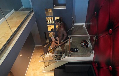 Kylie Quinn in Kylie Quinn gets fucked in stairwell by Louie Smalls from 