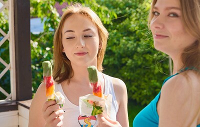 Sweety Hilary and Casey Reed in Ice cream makes us horny from 