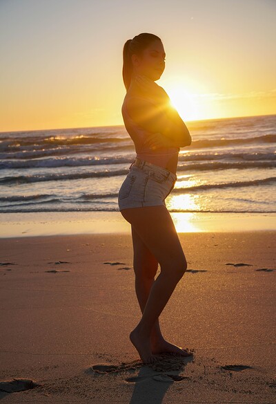 Rebecca Volpetti in Beach vibes from 