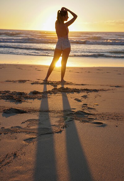 Rebecca Volpetti in Beach vibes from 