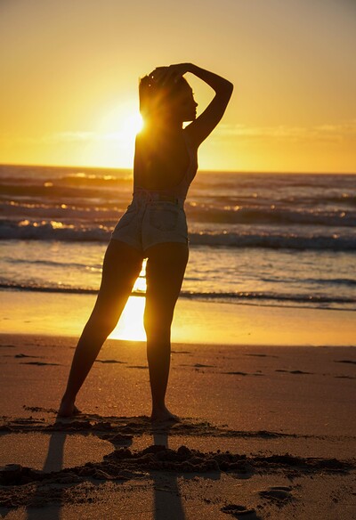 Rebecca Volpetti in Beach vibes from 
