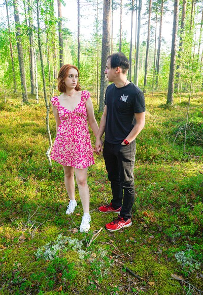 Fergy Croak and Tommy Jones in Redhead Fergy loves to get fucked outdoor from 