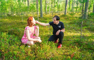 Fergy Croak and Tommy Jones in Redhead Fergy loves to get fucked outdoor from 