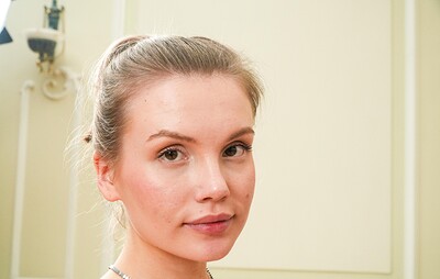 Milka Wey in Skinny Milka Wey craving pussy rubs from 