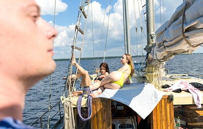 Purr Simona and Viola Weber in Let's get nauti - Part 3/4 from 