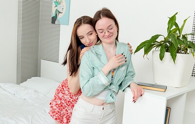 Erika Mori and Angie Swanson in You can look but you can't touch from 