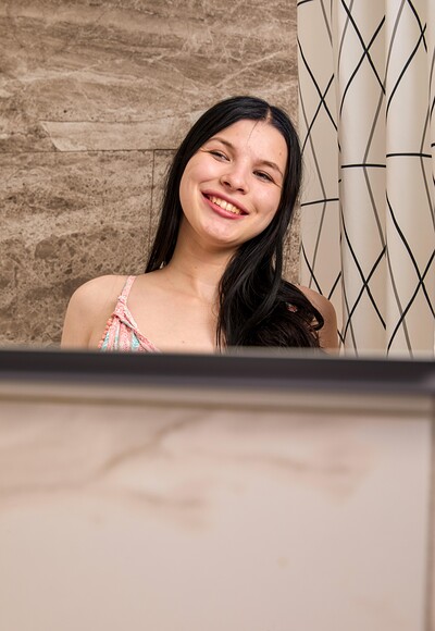 Iris Murai and Cherry Black in Sweethearts scissoring in the hot tub from 