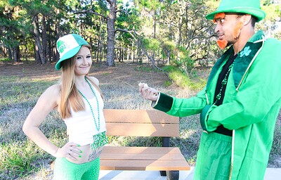 Molly Pop in Irish ginger sucks dick on St. Patricks Day from 