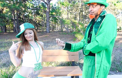 Molly Pop in Irish ginger sucks dick on St. Patricks Day from 