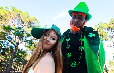 Molly Pop in Irish ginger sucks dick on St. Patricks Day from 