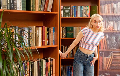 Novella Night and Sara Bork in Library of lust - Part 1/3 from 